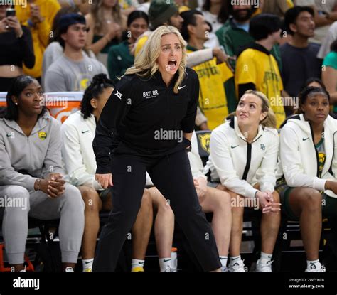 February 1 2024 Baylor Head Coach Nicki Collen During A Big 12 Women S Basketball Game Between