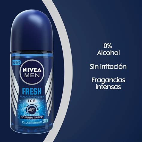 Nivea Men Desodorante Roll On Antitranspirante Fresh Ice Mercado Libre