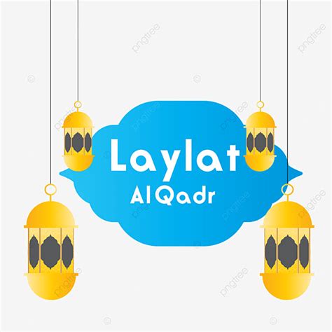 Laylat Al Qadr With Blue Gradient, Laylat Al Qadr, Islamic, Eid Mubarak ...