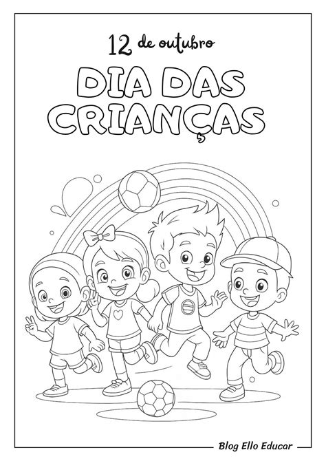 Dia Das Criançinhas Para Colorir - 33 Desenhos do Dia das Crianças para colorir grátis (PDF)