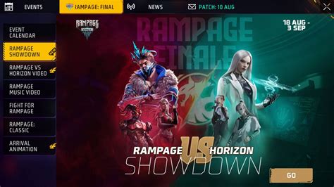 Free Fire Max Fight For Rampage Event Guide Unlock Ink Wings Parachute