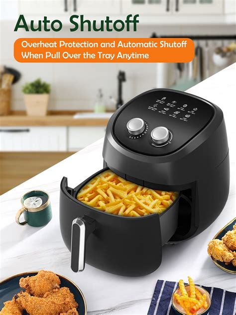 Buy Air Fryer 4 5 Qt Air Fryers Oil Less Classic Timer And Temperature