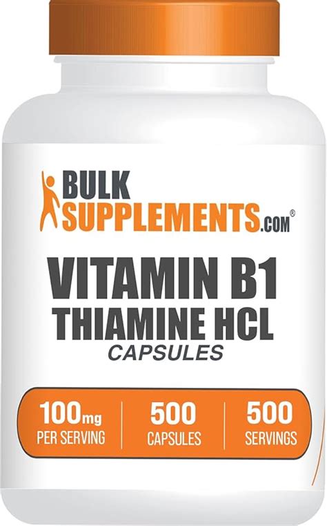 Amazon BULKSUPPLEMENTS Thiamine HCl Capsules Thiamine