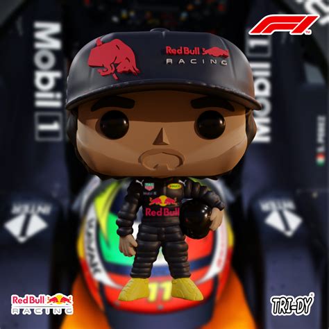 Archivo STL Funko Pop Checo Perez RedBull Racing F1 Formula