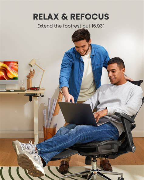 Ergonomic Chair With Footrest – ErGear