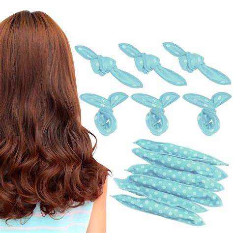 2 4 6 Pcs Pillow Hair Rollers Soft Foam Magic Hair Roller Curler Night