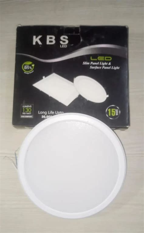 KBS Led 15 Watt Round Panel Light Natural White At Rs 190 Piece In