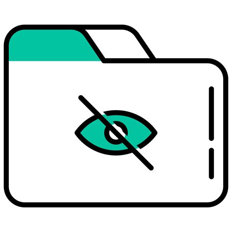 folder and eye visibility 9537705 Vector Art at Vecteezy
