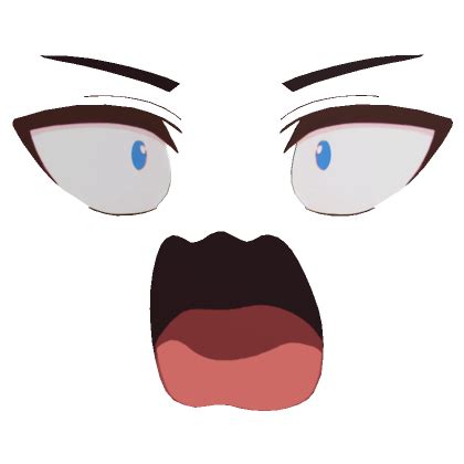 Shocked Anime Face 3D S Code Price RblxTrade