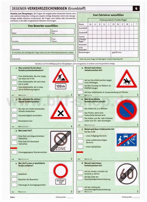 Fahrschule Fragebogen Klasse B Bungsbogen F Hrerschein Auto Pkw App