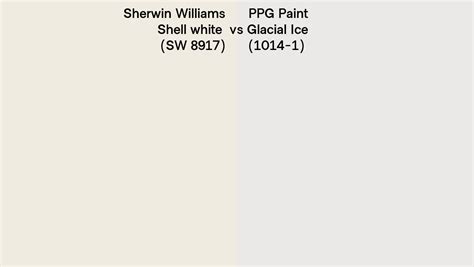 Sherwin Williams Shell White Sw Vs Ppg Paint Glacial Ice