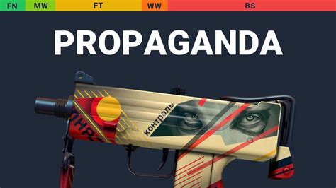 MAC 10 Propaganda Skin Float And Wear Preview YouTube