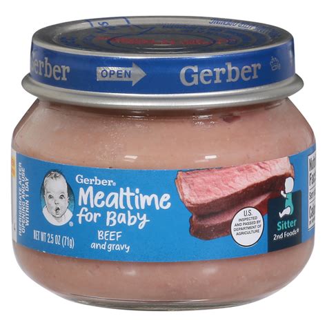 Save on Gerber Mealtime for Baby Stage 2 Food Beef & Gravy Order Online ...