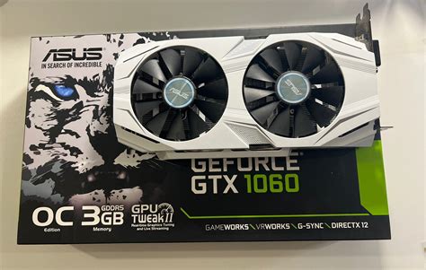 Asus Dual Geforce Gtx 1060 3gb Graphic Card Dual Gtx1060 O3g Ebay