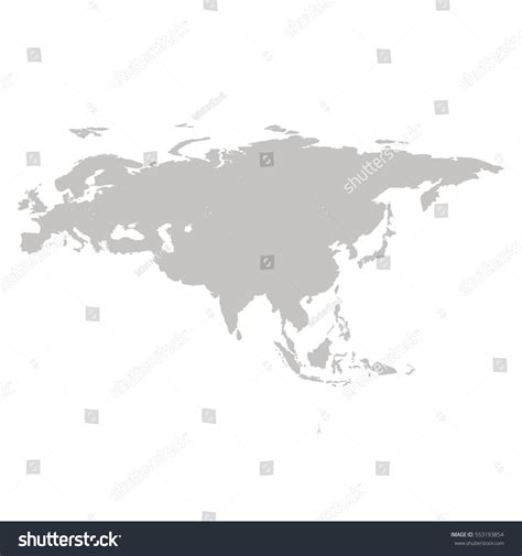 Eurasia Map Stock Vector (Royalty Free) 553193854 | Shutterstock