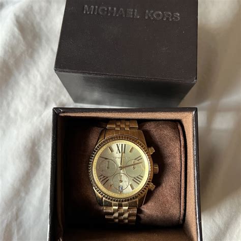 Guld Michael Kors Klocka Michael Kors Plick Second Hand