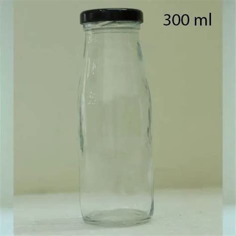 Transparent 300ml Square Filli Glass Bottle Cap Type Lug Cap At Rs 13