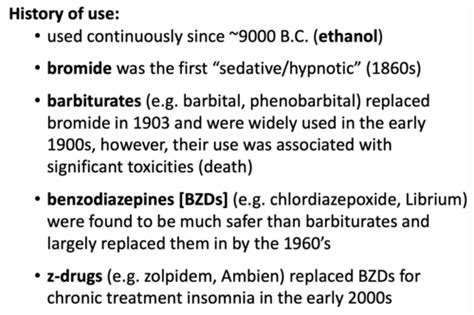 Anxiolytics Sedative Hypnotics Flashcards Quizlet