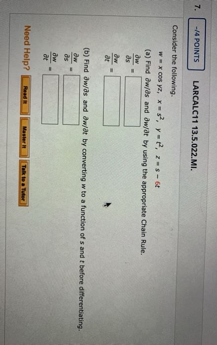 Solved Points Larcalc Mi Consider The Chegg