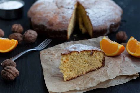 Cake à l orange et aux noix un gâteau moelleux et délicieux