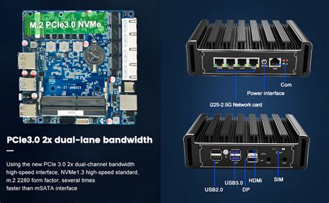 KingnovyPC Firewall Micro Appliance 4 Port I225 2 5G LAN Fanless Mini