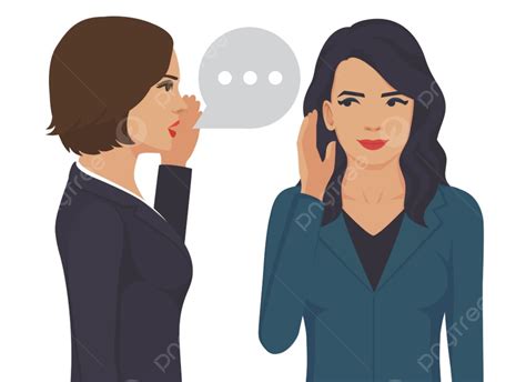 Gossipers Vector Hd Images Gossiping Gossip Person Woman Vector Rumor