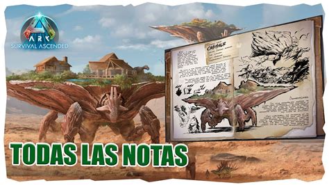 TODAS Las NOTAS De EXPLORADOR En SCORCHED EARTH ARK ASA YouTube