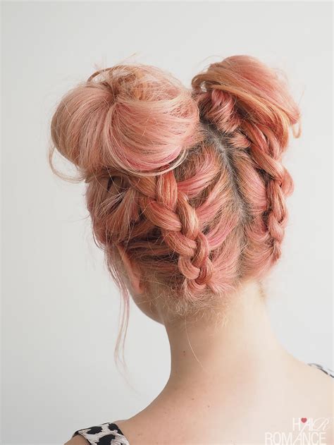 Diy Braided Space Buns Tutorial Hair Romance