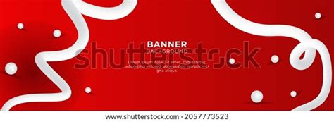 Abstract Red Banner Background Design Template Stock Vector (Royalty ...