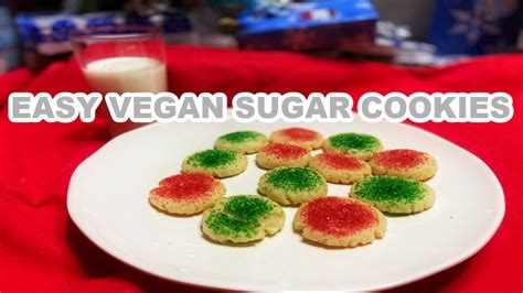 Easy Vegan Sugar Cookies Recipe Youtube