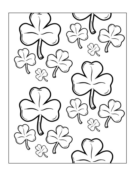 Free Printable Shamrock Pictures To Color At Vancoryblog Blog