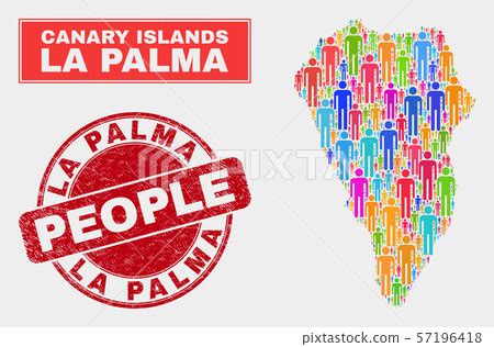 La Palma Island Map Population Demographics And Stock Illustration