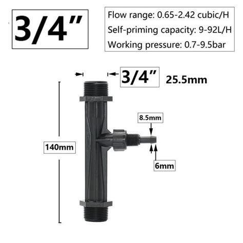 Pi Ce D Tach E Arrosage Tube D Irrigation Venturi Filetage