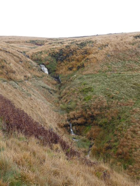 Waterfalls In Great Hey Sike Clough Kevin Waterhouse Geograph