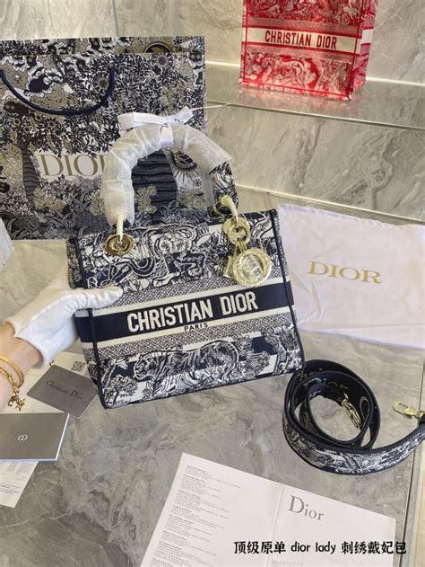 Dior Lady Dior Bag In Black Faire Behind The Lady D Lite