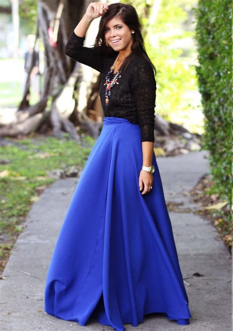 Bright Blue Skirt