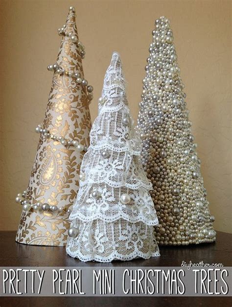 Don T These Beaded Christmas Tree Cones Look Stunning With Pearls And