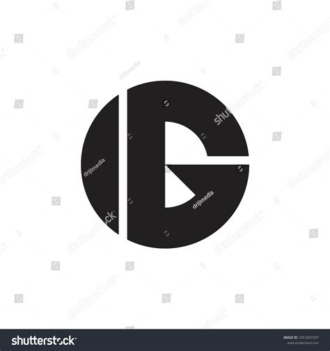 Ig Letter Logo Design Vector Stock Vector Royalty Free