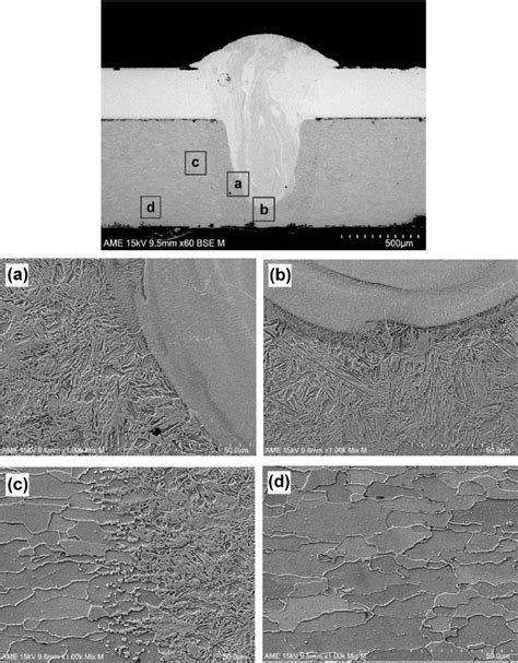 The Weld Microstructure In Different Regions Of The Haz Of Dc01 Steel