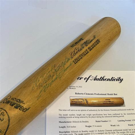 Amazon Roberto Clemente Signed 1971 Game Issued Baseball Bat PSA