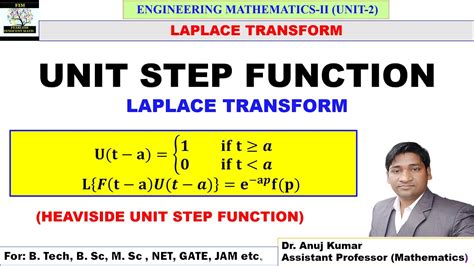 Unit Step Function Laplace Transform