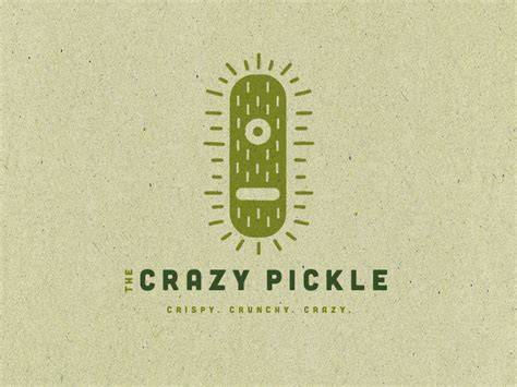 The Crazy Pickle Logo Pickles Logos Logo Design