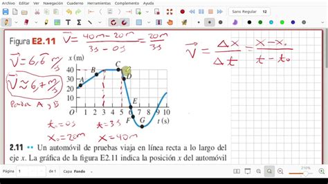 Calcular la Velocidad Instantánea a partir de la Gráfica de Posición en