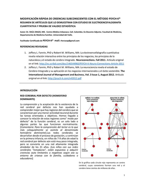 Subconsciente Modificaci N R Pida De Creencias Limitantes Pdf