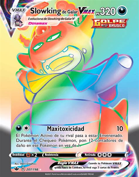 Slowking VMAX De Galar 207 198 Reinado Escalofriante Trading Card