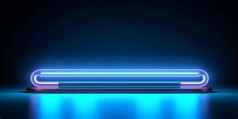 Premium Photo | Blue neon light blurred background AI Generated