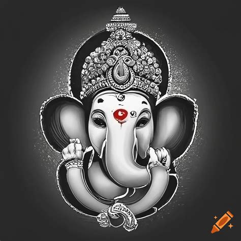 Lord Ganesha Black And White Wallpapers