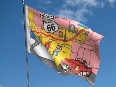 Route 66 Flag Buy Route 66 5ft X 3ft Flag North West Flags