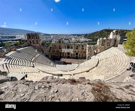 Das Odeon Des Herodes Atticus Ist Ein Altes Amphitheater In Der