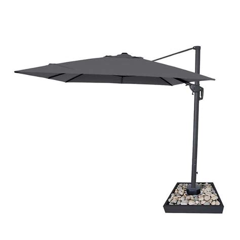 Nova Galaxy Led Cantilever Parasol M X M Rectangular Grey